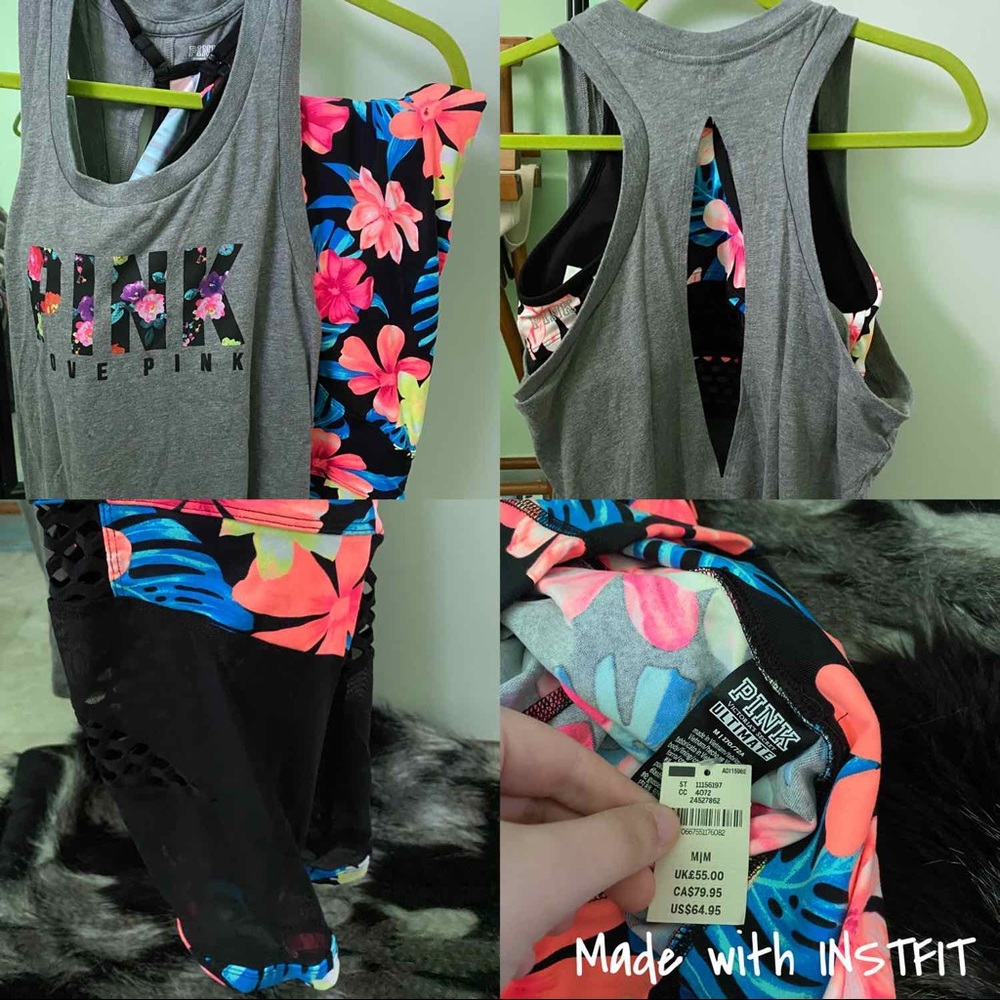🚫SOLD🚫🌺VS Floral Exercise outfit 🌺